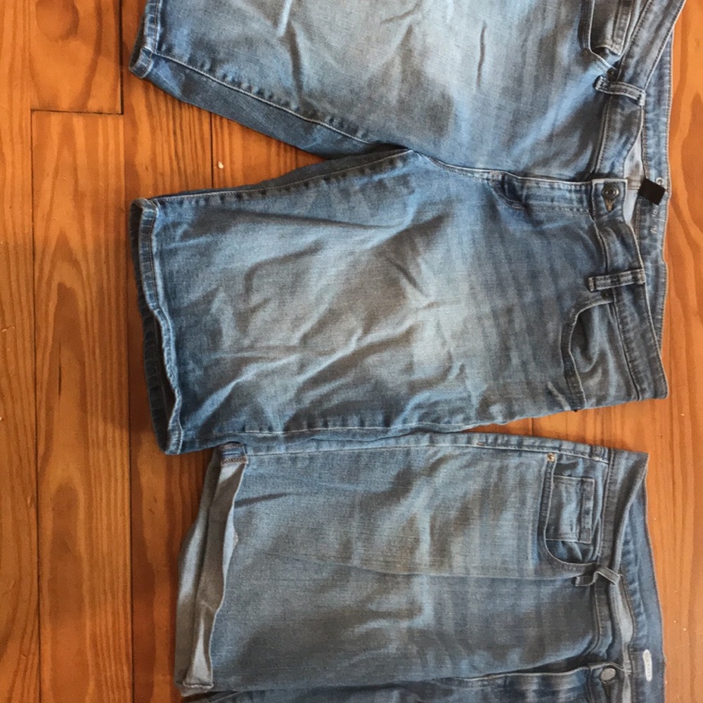 2 Pairs Of denim Bermuda shorts size12